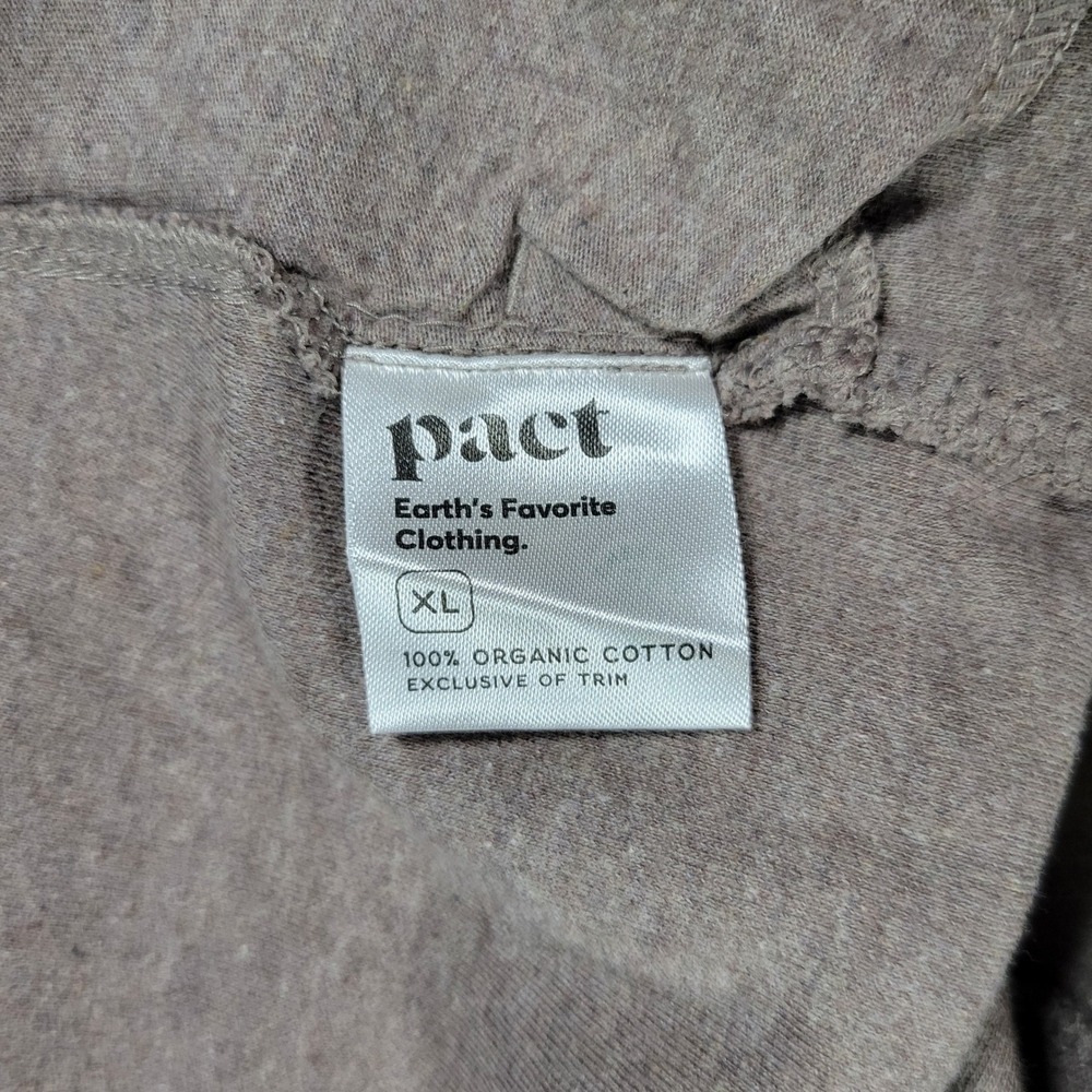 Pact Airplane Pull On Shorts Womens XL Taupe Organic Cotton Casual Loungewear - Picture 5 of 9